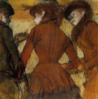 埃德加 德加 Three Women at the Races 埃德加 德加 Three Women at the Races